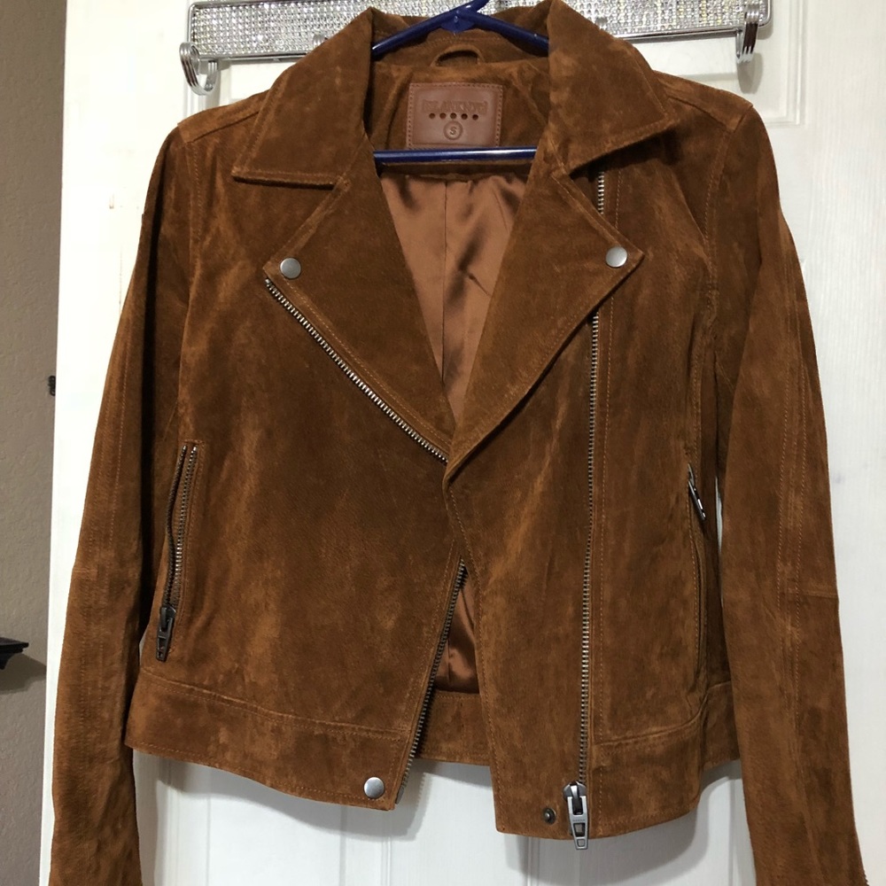 Blank NYC brown suede jacket
